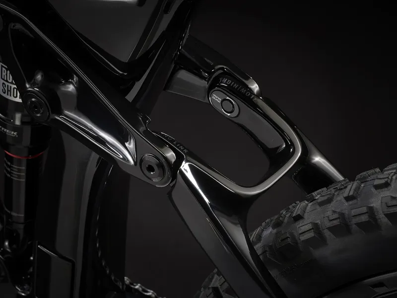 2022 Trek Rail 9.9 XTR Electric Mountain Bike Black and Marigold-6